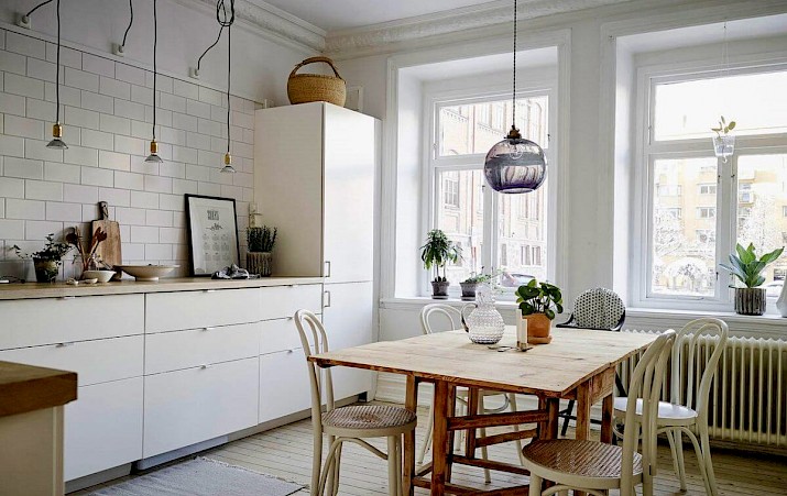 95 идей для дизайна кухни в скандинавском стиле